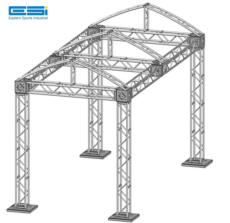 ESI 10'x 20' Modular Booth System stage roof truss system stage light structure spigot aluminum truss