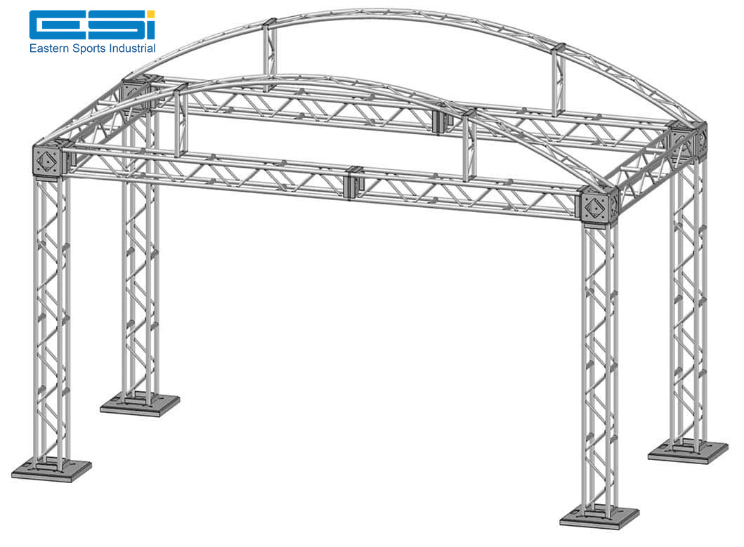 ESI 20' x 10 'Modular Booth System stage canopy stage lighting truss systems stage roof truss system