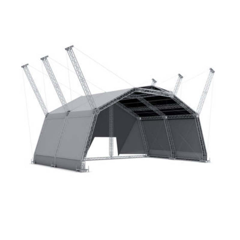 ESI Aluminum Top Roof Stage Truss Outdoor Concert Stage System Aluminum Truss for Concert Stage Roof system