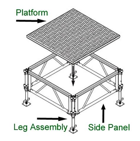 All-Terrain 4'x4' Outdoor Stage System, 24
