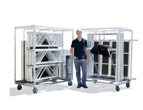 TotalPackage™ 8'x12' Outdoor Portable Stage Kit, Industrial Finish