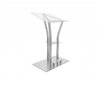Alu Lectern with Acrylic Top